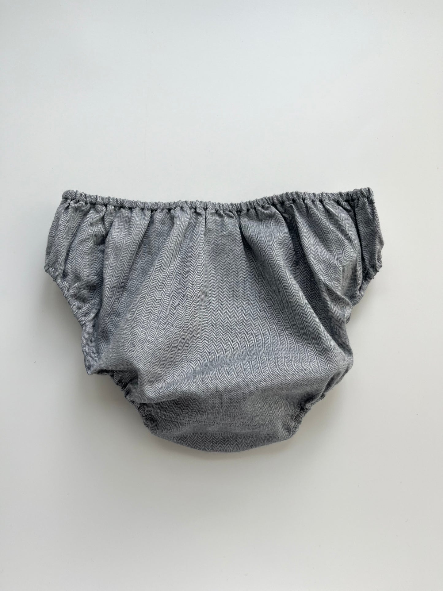 ORGANIC COTTON  HERRINGBONE GREY