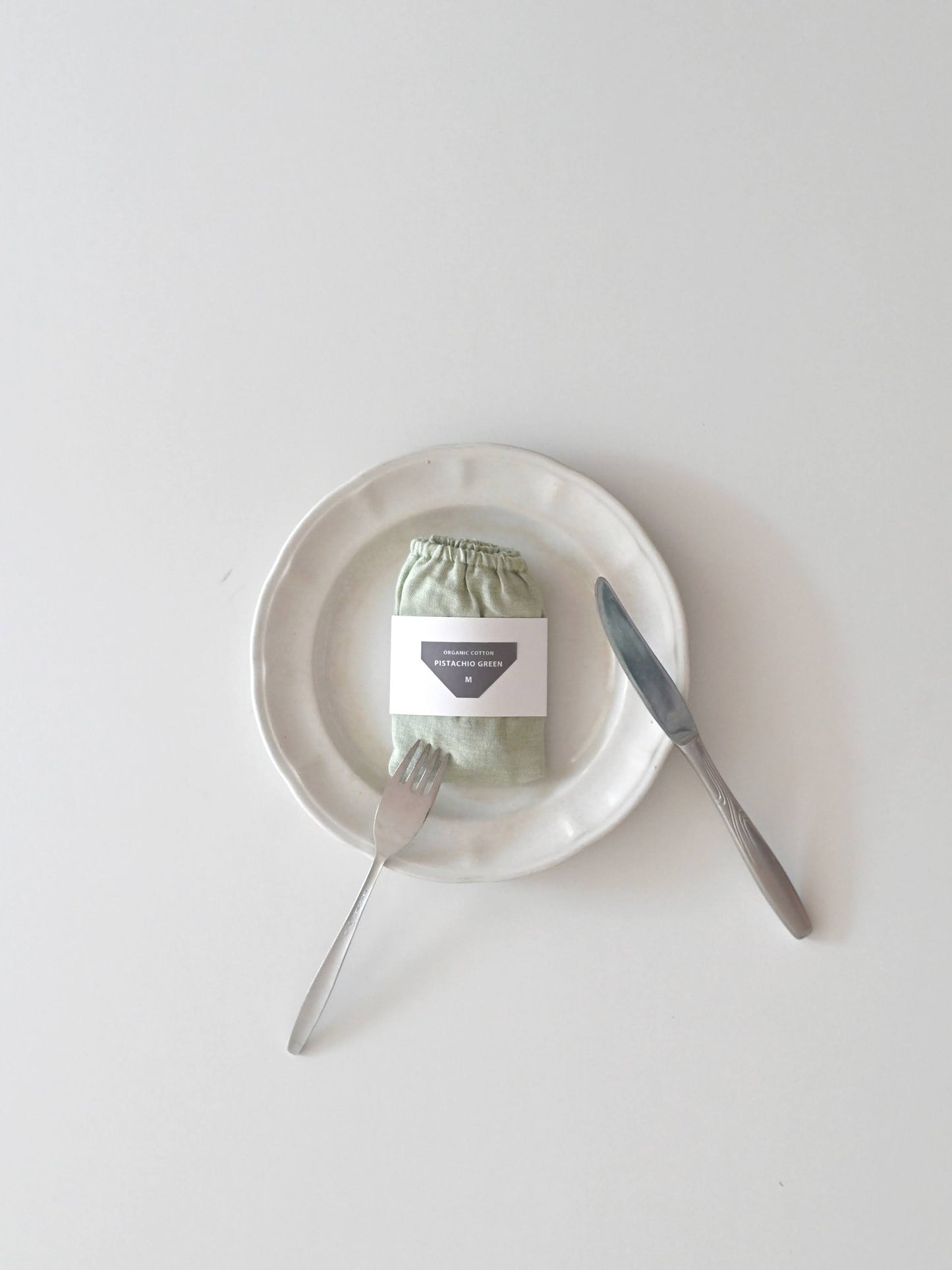 ORGANIC COTTON  PISTACHIO GREEN