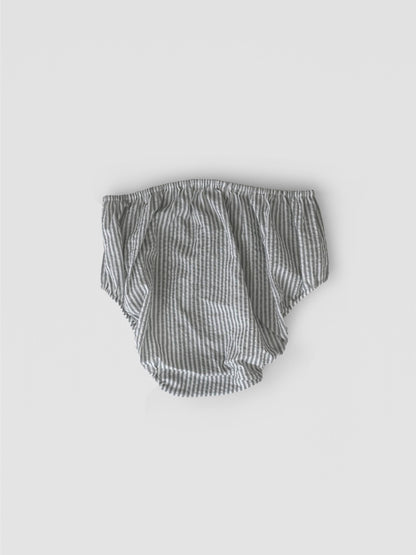 【MID】 KONPEITO FOG STRIPE　静かな朝の空気をまとったような、涼やかなグレー。
