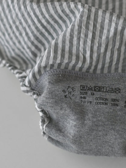 【MID】 KONPEITO FOG STRIPE　静かな朝の空気をまとったような、涼やかなグレー。