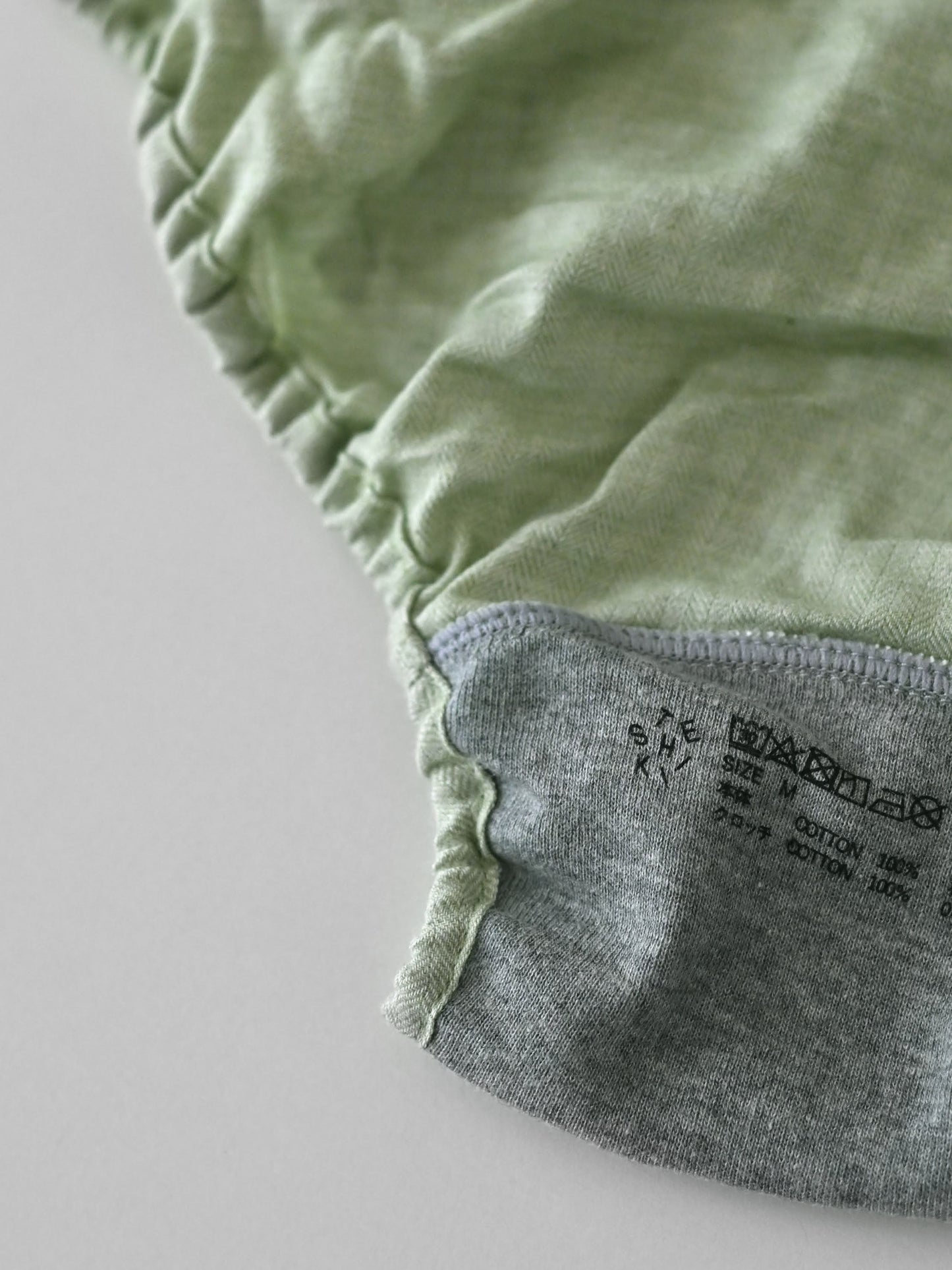 ORGANIC COTTON  PISTACHIO GREEN
