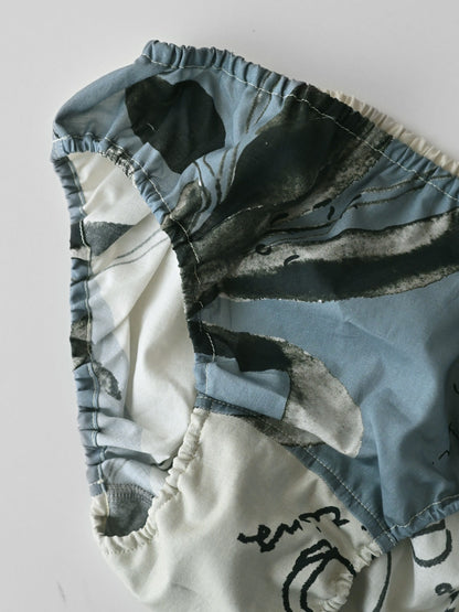 【SHORT】BLACK TULIP ICEBLUE