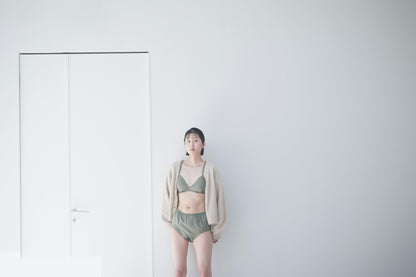 NO.24 GREY GREEN HIGH WAIST PANTS