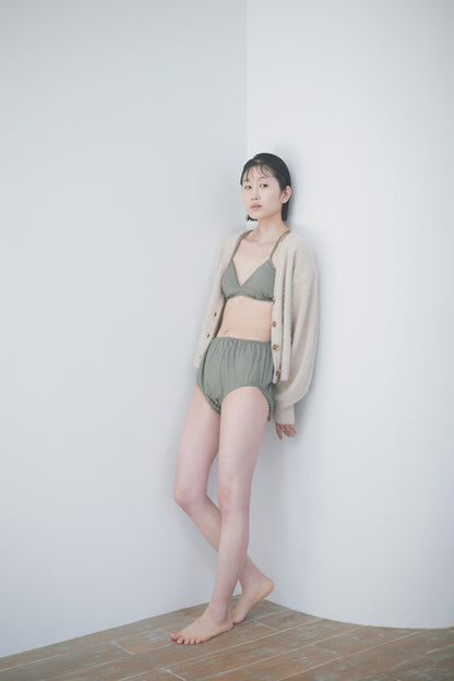 NO.24 GREY GREEN HIGH WAIST PANTS