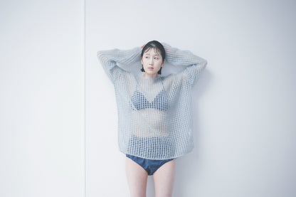 NO.25 STEEL BLUE HIGH WAIST PANTS