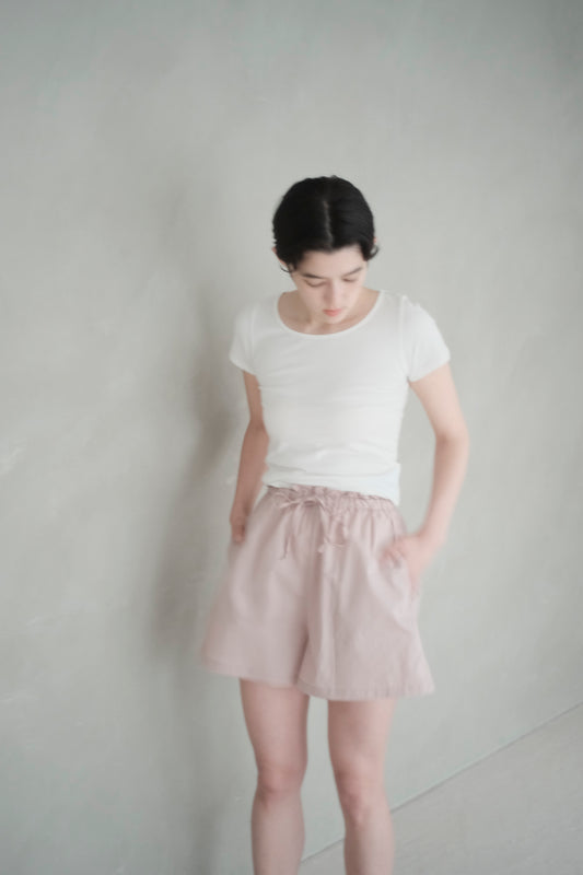 【SALE】ROOM PANTS SHORT NO.5 MAUVE PINK
